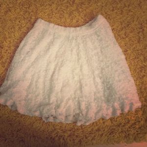 Abercrombie & Fitch floral white skirt